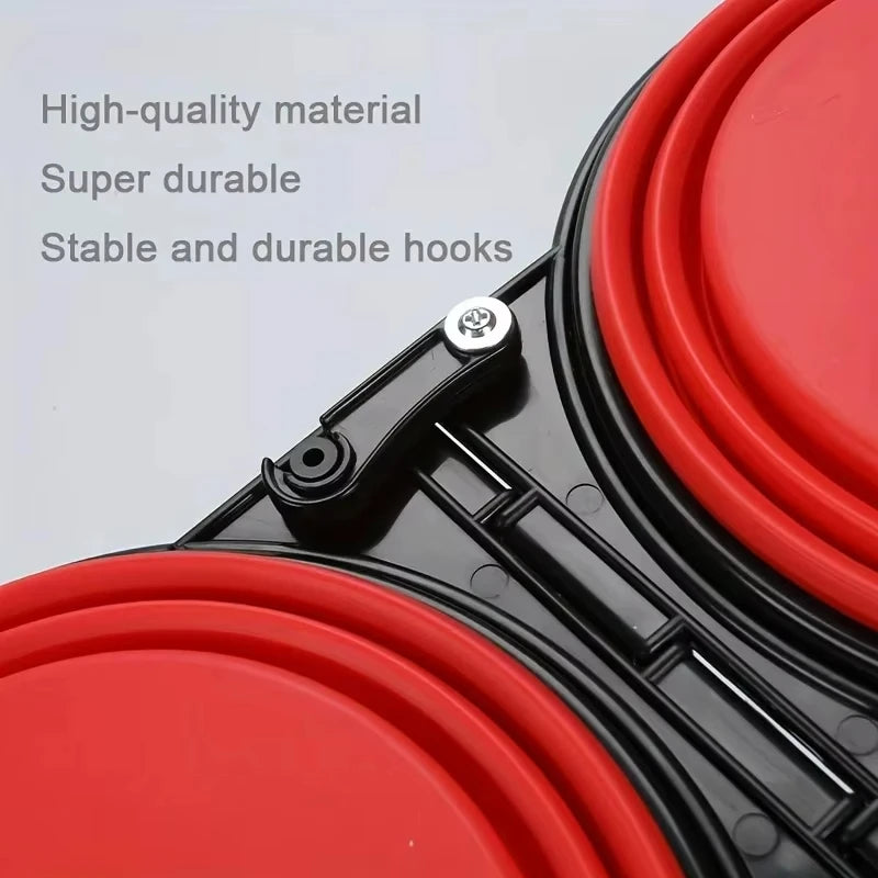 Silicone Travel Dog Bowl, 2-in-1 Collapsible Food and Water Bowl