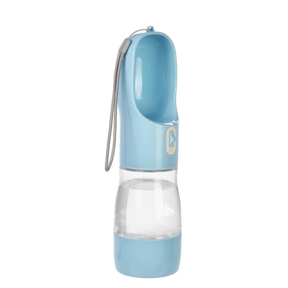 Dispensador de agua y comida portátil para perros 2 en 1