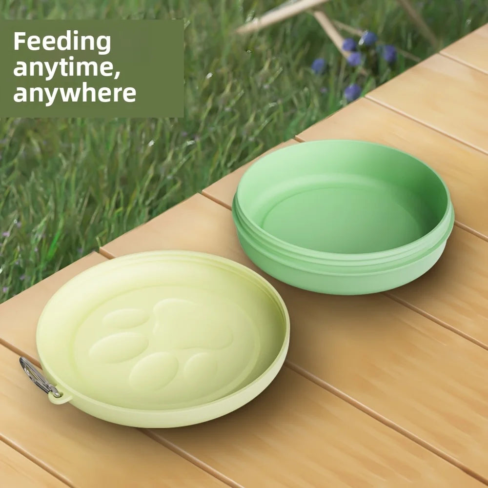 Cuenco multifuncional para agua y alimentación al aire libre de mascotas