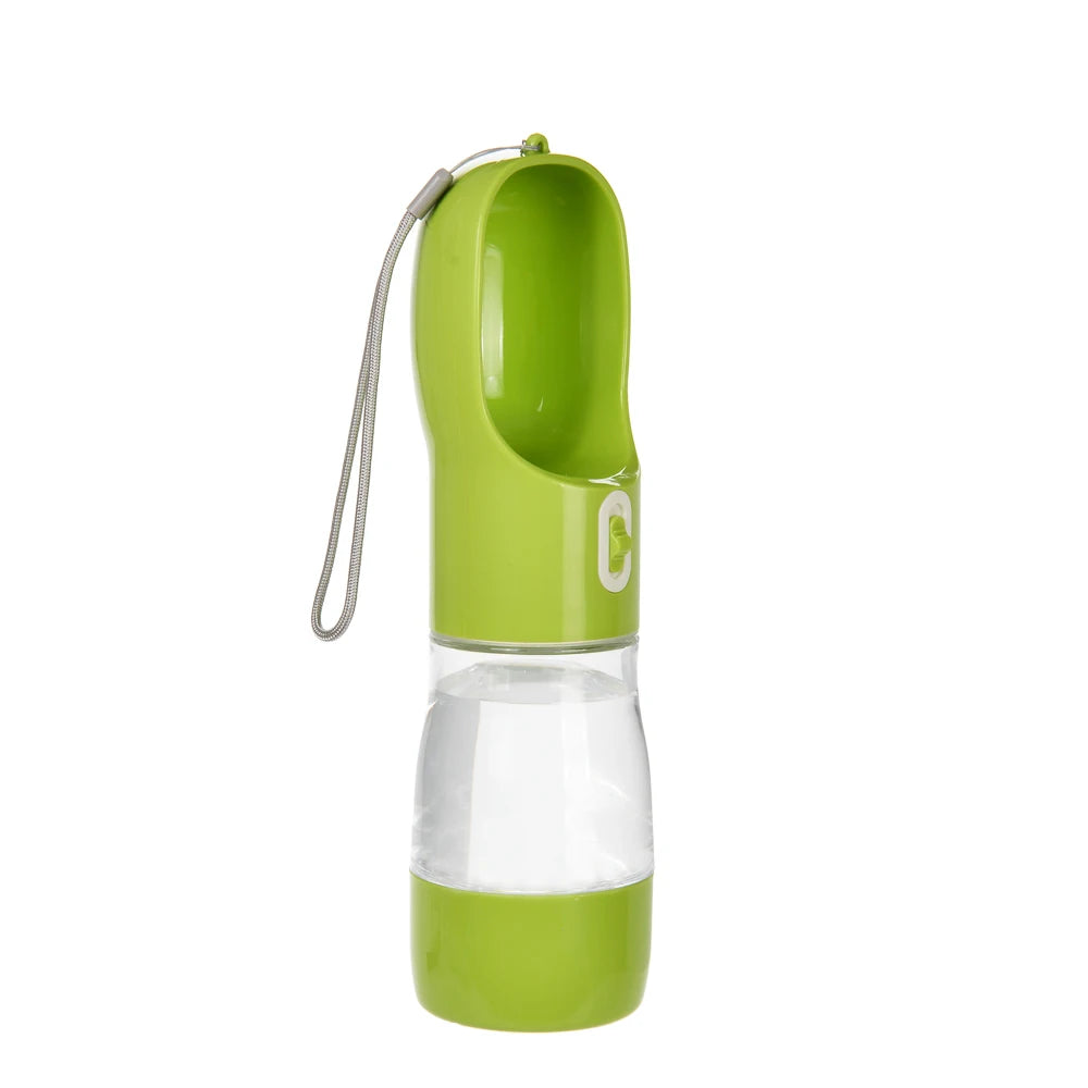 Dispensador de agua y comida portátil para perros 2 en 1