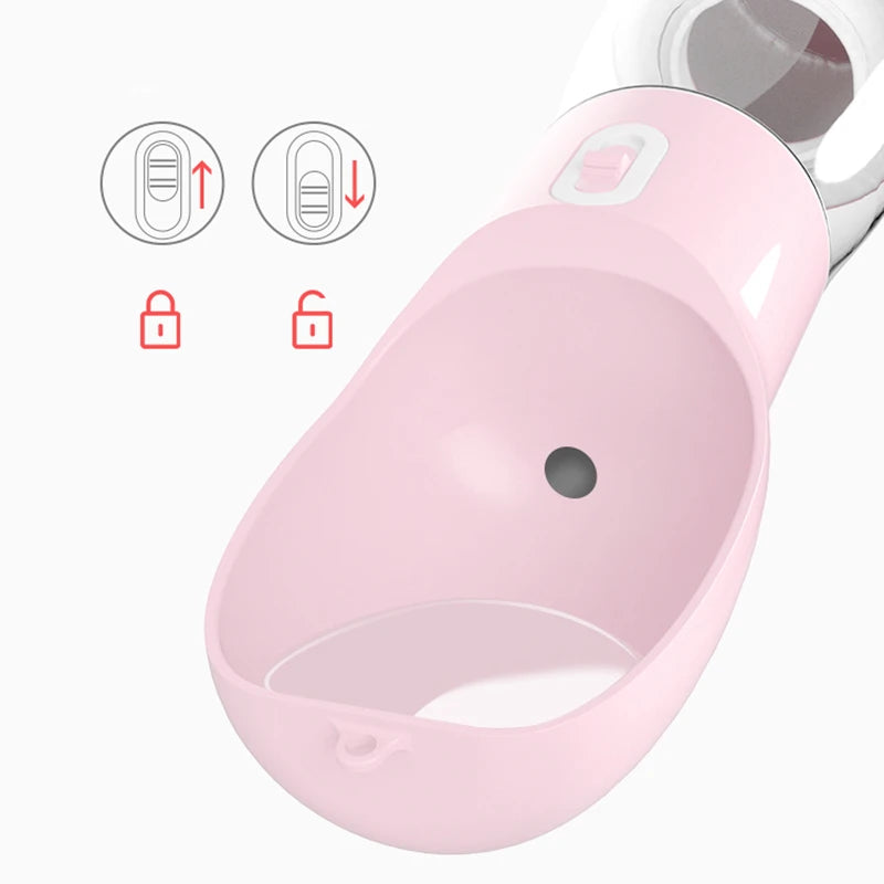 Dispensador de agua y comida portátil para perros 2 en 1