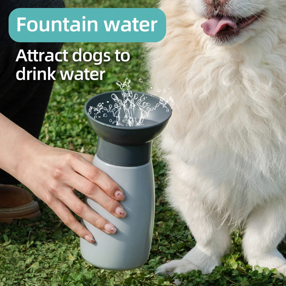Bebedero portátil para perros de 600ml sin retorno de agua