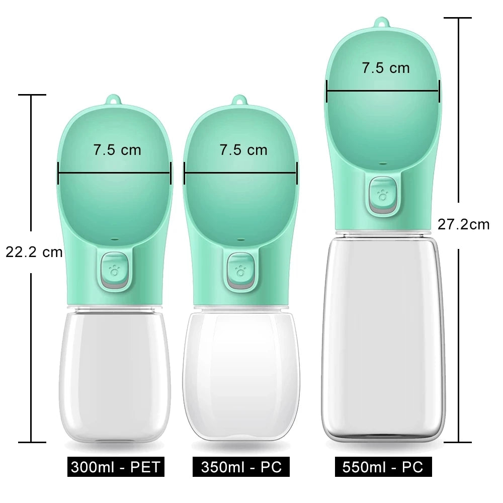 Dispensador de agua portátil para perros pequeños y grandes desde 300 ml